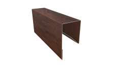 Планка П-образная заборная 17 0,45 Print Premium Cherry Wood Fresh TwinColor (3м)