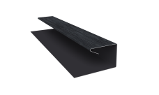 Планка П-образная завершающая сложная (КД) 0,45 Print Premium Grey Wood TwinColor (2м)