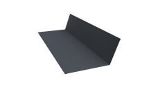 Планка примыкания 150х250 0,45 Drap TX RAL 7024 мокрый асфальт (3м)