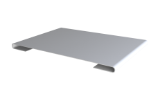 Планка стыковочная 0,4 PE с пленкой RAL 9003 сигнальный белый (2м)