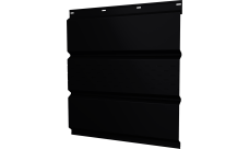 Софит металлический Классик v01 Grand Line центральная перфорация 0,45 PE-Double с пленкой RAL 9005 черный