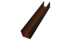 Стойка для забора жалюзи Milan Slim Grand Line 0,45 Print-double Elite Antique Wood (2м)