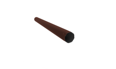 Труба круглая Optima 150мм 1м RAL 8017