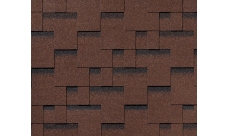Черепица гибкая RoofShield Фемили Лайт Модерн коричневый с оттенением