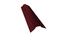 Планка конька фигурного 70x70 0,45 Drap RAL 3005 красное вино (2м)