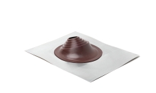 Проходной элемент MF угловой №1 (75-200мм) +240 силиконовый (металлический неокрашенный фланец) коричневый