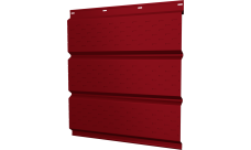 Софит металлический Классик v01 Grand Line полная перфорация 0,45 PE с пленкой RAL 3003 рубиново-красный