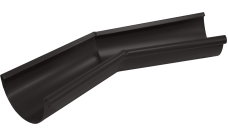 Угол желоба внутренний Grand Line PU матовый 135 гр 125 мм RR 32 темно-коричневый