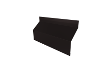 Ламель забора жалюзи Milan Slim стартовая/финишная для калиток и ворот Grand Line 0,5 Satin Matt TX RAL 9005 черный