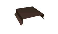 Парапетная крышка прямая 150мм 0,5 Velur X RAL 8017 шоколад (2м)