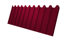 Профнастил С8A v01 фигурный 0,45 PE с пленкой RAL 3003 рубиново-красный