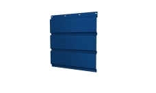 Софит металлический Grand Line центральная перфорация 0,45 PE с пленкой RAL 5005 сигнальный синий