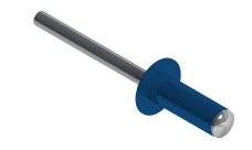 Заклёпка вытяжная Daxmer 4,0х10 RAL 5005 (10х1000шт) ал/ст