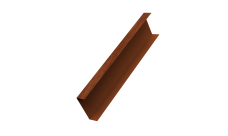 Декоративная накладка на столб универсальная 80х80 для забора жалюзи Grand Line 0,45 Print Elite Rowan TwinColor (1,8м)