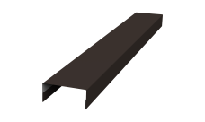 Крышка 30х20 для забора жалюзи Texas Grand Line 0,5 PurLite Matt RR 32 темно-коричневый (2,5м)