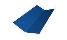 Планка ендовы нижней 300х300 0,5 Satin с пленкой RAL 5005 сигнальный синий (3м)