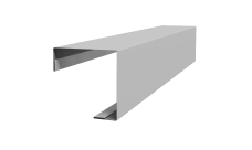 Угол внешний простой фальц 0,45 Drap TX RAL 7047 телегрей 4 (2м)