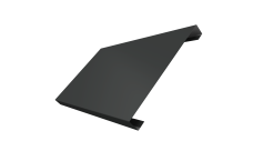 Ламель лицевая 200 забора жалюзи Техас Grand Line 0,5 Satin RAL 7016 антрацитово-серый