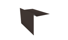 Планка ветровая для мягкой кровли 130х25х100 0,45 Drap TR RR 32 темно-коричневый (3м)