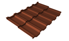 Профиль волновой "Квинта Уно" ("Kvinta Uno") 0,45 PE RAL 8004 терракота