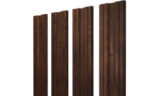 Штакетник Twin с прямым резом 0,45 Print-Double Premium Cherry Wood Dark F