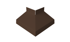 Угол отлива внешний 50 0,5 Velur X с пленкой RAL 8017 шоколад