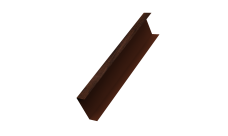 Декоративная накладка на столб универсальная 62х55 для забора жалюзи 0,45 Print Elite Cherry Wood TwinColor (2,5м)