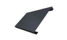 Ламель лицевая 200 забора жалюзи Техас Grand Line 0,5 Satin RAL 7024 мокрый асфальт