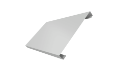 Ламель лицевая 200 забора жалюзи Texas 0,45 Drap TX RAL 7047 телегрей 4