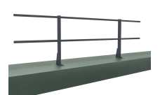 Ограждение кровельное для парапета на плоскую кровлю 2,0х0,9м RAL 7024