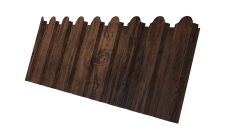 Профнастил С20A фигурный 0,45 Print-Double Elite Antique Wood