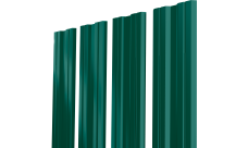 Штакетник Твин XL с прямым резом Grand Line 0,5 Сатин матовый ТХ RAL 6005 зеленый мох