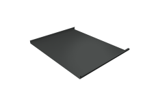 Фальц двойной стоячий Grand Line 0,5 Velur X с пленкой на замках RAL 7016 антрацитово-серый