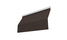 Ламель забора жалюзи Milan Slim 0,45 PE RR 32 темно-коричневый