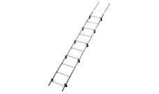 Лестница кровельная Grand Line Zn 2,76м