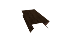 Планка угла внешнего составная нижняя Экобрус Grand Line 0,45 Print Elite Antique Wood TwinColor (2м)