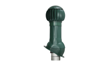 Комплект вентиляции Gervent для фальцевой кровли и гибкой черепицы изолированный 125/160мм зеленый