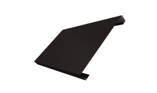 Ламель лицевая 200 забора жалюзи Техас Grand Line 0,45 PE RAL 9005 черный