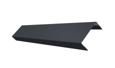 Ламель лицевая 50 забора жалюзи Texas Grand Line 0,45 PE RAL 7024 мокрый асфальт