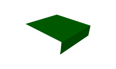 Планка околооконная простая 200х50 Grand Line 0,45 PE с пленкой RAL 6002 лиственно-зеленый (2м)