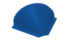 Заглушка конусная Grand Line 0,45 PE RAL 5005 сигнальный синий