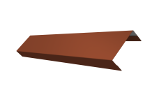 Ламель лицевая 50 забора жалюзи Texas Grand Line 0,45 PE RAL 8004 терракота