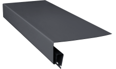 Планка приоконная широкая 7/8'' Grand Line Декор Премиум Акрил графит (3,0м)