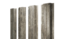 Штакетник П-образный A с прямым резом Grand Line 0,45 Print Elite Nordic Wood TwinColor