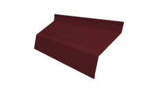 Ламель забора жалюзи Milan new gofr Grand Line 0,45 PE с пленкой RAL 3005 красное вино