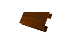 Планка H-образная Экобрус 0,45 Print Premium с пленкой Golden Wood Intense FTC (3м)