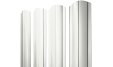 Штакетник Круглый фигурный 0,5 Satin RAL 9003 сигнальный белый