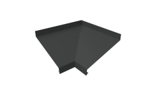 Угол отлива внутренний 100 0,5 Satin Matt с пленкой RAL 7016 антрацитово-серый