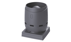 Выход вентиляционный Vilpe Flow 400S 2XL с основанием 724x724 серый