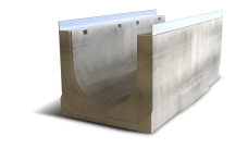 Лоток водоотводный бетонный Aquastok Optima 300 №5/0 (Н-475) (2230205)